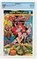 "RED SONJA" #1 JANUARY 1977 CBCS 7.0 FINE/VF.