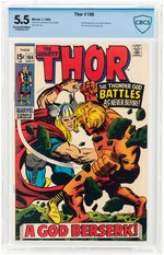 "THOR" #166 JULY 1969 CBCS 5.5 FINE-.