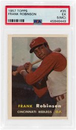 1957 TOPPS FRANK ROBINSON (HOF) #35 ROOKIE CARD PSA EX 5 (MC).