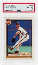 1991 TOPPS DOUG DRABEK #685 PSA NM-MT 8.