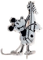 MICKEY MOUSE ENAMEL AND STERLING SILVER BADGE BY CHARLES HORNER LONDON C. 1932.