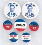 "GEORGE WALLACE" 1997 GROUP OF SEVEN TV  MOVIE PROP BUTTONS.