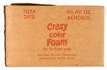 "CRAZY FOAM" TRIO AND SHIPPING CARTON.