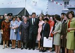 RARE KENNEDY WELCOME TO IRELAND BANNER AND LINEN TEXTILE.