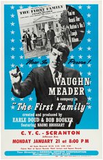 KENNEDY: VAUGHN MEADER "THE FIRST FAMILY" RARE CONCERT POSTER.