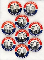 JOHNSON NINE PROPOSED 1964 DEMOCRATIC TICKETS INCLUDING LBJ AND RFK JUGATE.