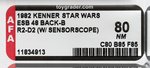 "STAR WARS: THE EMPIRE STRIKES BACK - R2-D2 SENSORSCOPE" 48 BACK-B AFA 80 NM.