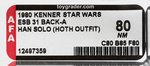 "STAR WARS: THE EMPIRE STRIKES BACK - HAN SOLO (HOTH OUTFIT)" 31 BACK-A AFA 80 NM.