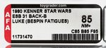 "STAR WARS: THE EMPIRE STRIKES BACK - LUKE SKYWALKER (BESPIN FATIGUES)" 31 BACK-B AFA 85 NM+.