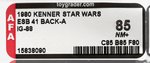 "STAR WARS: THE EMPIRE STRIKES BACK - IG-88" 41 BACK-A AFA 85 NM+.