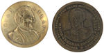 ZACHERY TAYLOR 1848 CLOTHING BUTTON AND CAMPAIGN TOKEN.