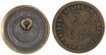 ZACHERY TAYLOR 1848 CLOTHING BUTTON AND CAMPAIGN TOKEN.