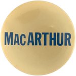 MacARTHUR THREE LARGE AND SCARCE PORTRAIT AND NAME BUTTONS.