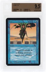 MAGIC THE GATHERING 1993 ALPHA JUMP COMMON BLUE BECKETT 9.5 GEM MINT.