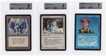 MAGIC THE GATHERING 1993 ALPHA/BETA LOT OF THREE BECKETT 9.