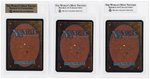 MAGIC THE GATHERING ALPHA/ANTIQUITIES LOT OF THREE BECKETT GRADED 8/9.5.