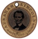 LINCOLN FERROTYPE DeWITT 1860-92 WITH STRONG LINCOLN IMAGE BUT MISSING HAMLIN.