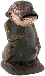 GEN. BEN BUTLER GREENBACK FROG SATIRICAL STILL BANK.