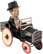 MARX "CHARLIE McCARTHY IN HIS BENZINE BUGGY" WIND-UP.