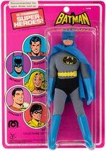 "BATMAN" FRENCH ISSUE MEGO FIGURE ON PIN PIN TOYS CARD.