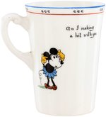 MICKEY & MINNIE MOUSE EXCEPTIONAL PARAGON CHINA TALL MUG.