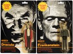 UNIVERSAL MONSTERS CARDED LOT OF 4 REMCO ACTION FIGURES.