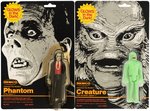 UNIVERSAL MONSTERS CARDED LOT OF 4 REMCO ACTION FIGURES.