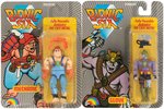 "BIONIC SIX" LOT OF FIVE DR. SCARAB & HIS EVIL MINIONS ACTION FIGURES & FLYING LASER THRONE.