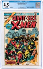 "GIANT-SIZE X-MEN" #1 SUMMER 1975 CGC 4.5 VG+ (FIRST STORM, NIGHTCRAWLER, COLOSSUS & THUNDERBIRD).