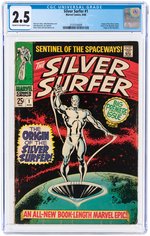 "SILVER SURFER" #1 AUGUST 1968 CGC 2.5 GOOD+.