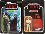 PALITOY & KENNER "STAR WARS: RETURN OF THE JEDI" 65 BACK CARDED ACTION FIGURE PAIR.