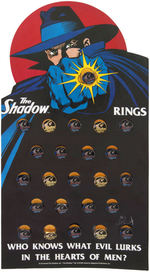 "THE SHADOW" RING DISPLAY, CLUB DISPLAY & BUTTON.