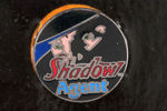 "THE SHADOW" RING DISPLAY, CLUB DISPLAY & BUTTON.