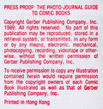 “THE PHOTO -JOURNAL GUIDE TO COMIC BOOKS” LOT OF 414 PROOF PAGES SIGNED & NUMBERED BY GERBER.