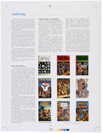 “THE PHOTO -JOURNAL GUIDE TO COMIC BOOKS” LOT OF 414 PROOF PAGES SIGNED & NUMBERED BY GERBER.