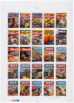 “THE PHOTO -JOURNAL GUIDE TO COMIC BOOKS” LOT OF 414 PROOF PAGES SIGNED & NUMBERED BY GERBER.