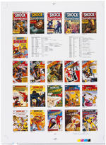 “THE PHOTO -JOURNAL GUIDE TO COMIC BOOKS” LOT OF 414 PROOF PAGES SIGNED & NUMBERED BY GERBER.