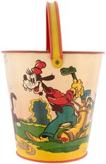 MICKEY MOUSE, DONALD DUCK & GOOFY SAND PAIL.