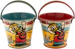 "DONALD DUCK" SMALL SIZE SAND PAIL PAIR (COLOR VARIETIES).