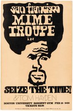 SAN FRANCISCO MIME TROUPE "SEIZE THE TIME!" BOSTON EVENT POSTER.