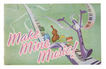 "MAKE MINE MUSIC" EXHIBITOR PROMOTIONAL BOOKLET.