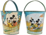 MICKEY MOUSE & FRIENDS SAND PAIL PAIR.