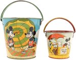 MICKEY MOUSE & FRIENDS SAND PAIL PAIR.