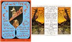 BILL GRAHAM 1970 FILLMORE WEST CONCERT POSTCARD/HANDBILL LOT OF 35.