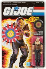 G.I. JOE COBRA "CRYSTAL BALL" ACTION FIGURE ON CARD.