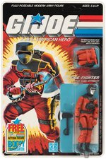 G.I. JOE "CRAZY LEGS, FAST DRAW, TUNNEL RAT & BARBECUE" ACTION FIGURE LOT OF 4 ON CARDS.