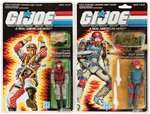 G.I. JOE "CRAZY LEGS, FAST DRAW, TUNNEL RAT & BARBECUE" ACTION FIGURE LOT OF 4 ON CARDS.