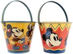 MICKEY MOUSE & FRIENDS LARGE HAPPYNAK SAND PAIL PAIR.