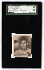 1949-50 ACEBO ROLLIE HEMSLEY SGC 20 FAIR 1.5 (RICHARD MERKIN COLLECTION).