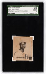 1949-50 ACEBO MAX MANNING SGC 30 GOOD 2 (RICHARD MERKIN COLLECTION).